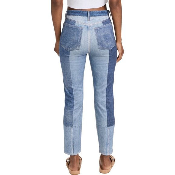 New Rag & Bone Bryon Stretch Miramar Nina Cigarette High Rise Cropped Jeans 31 - Picture 3 of 14